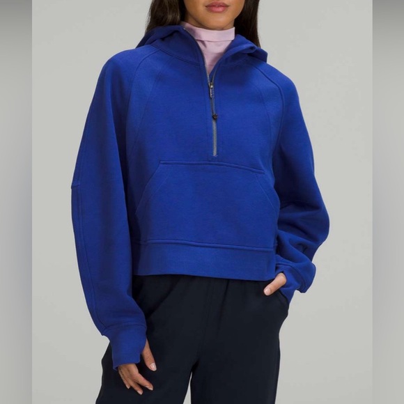 Lululemon Oversize Scuba Half Zip in Larkspur Blue - Picture 1 of 4